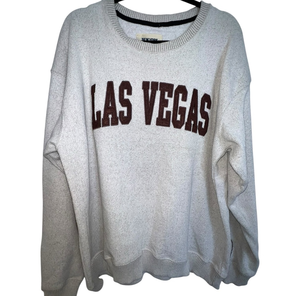 Las Vegas Women's Crew Neck Sweater - White